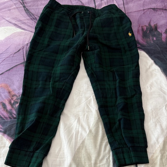 Polo by Ralph Lauren Green Plaid Sweatpants